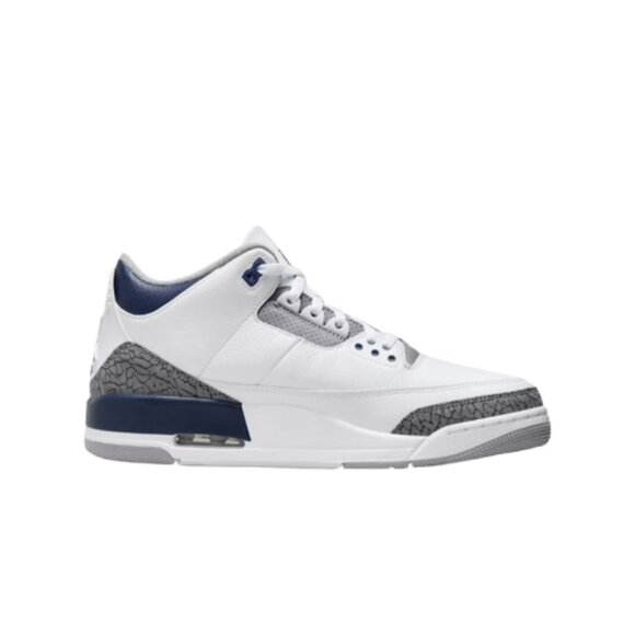 NIKE Men's Air Jordan 3 Retro Running Shoes Size 10 In Midnight Navy - Picture 1 of 10